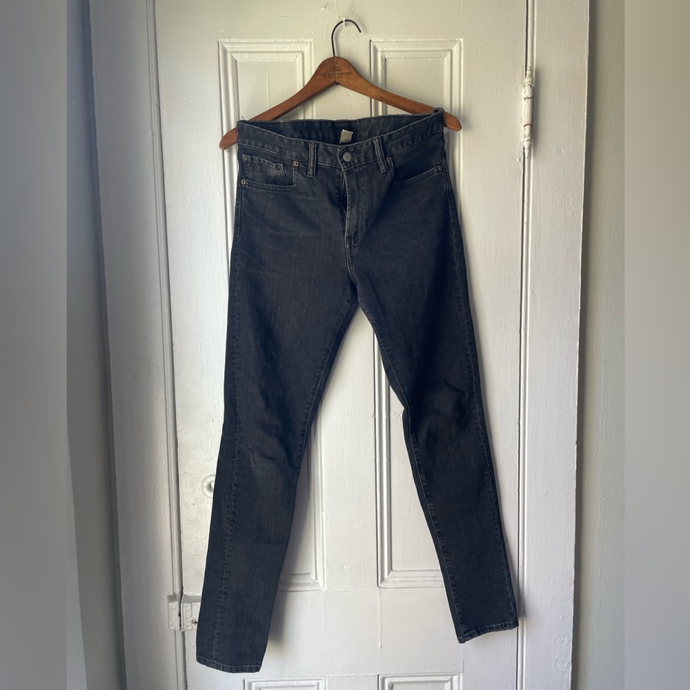 Double RL women’s high waisted indigo stretch skinny jeans